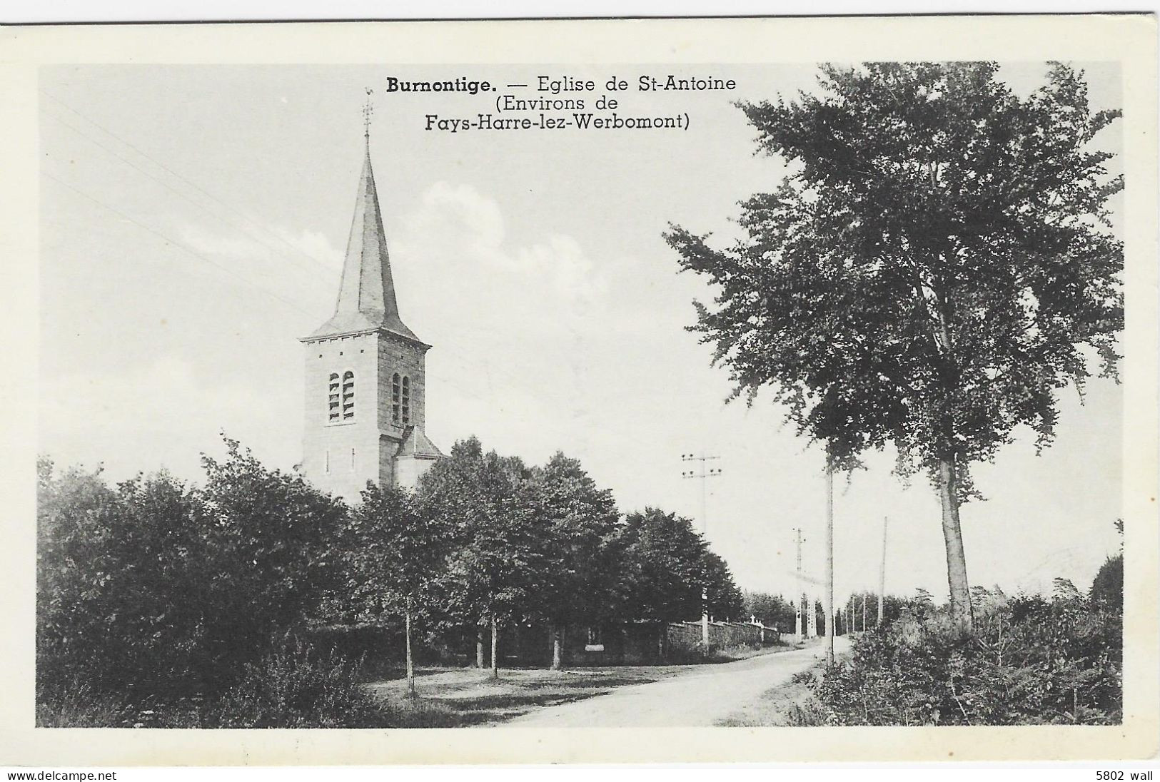 BURNONTIGE : L'église De Saint-Antoine - Ferrières