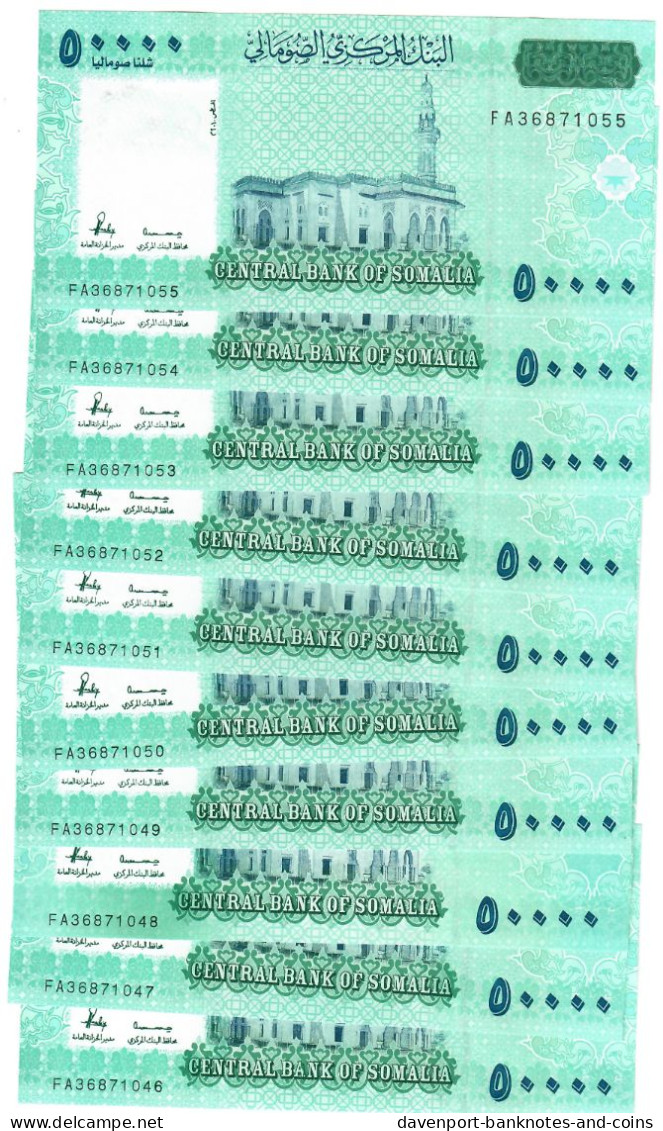 Somalia 10x 50000 Shillings 2010 (2023) UNC - Somalia