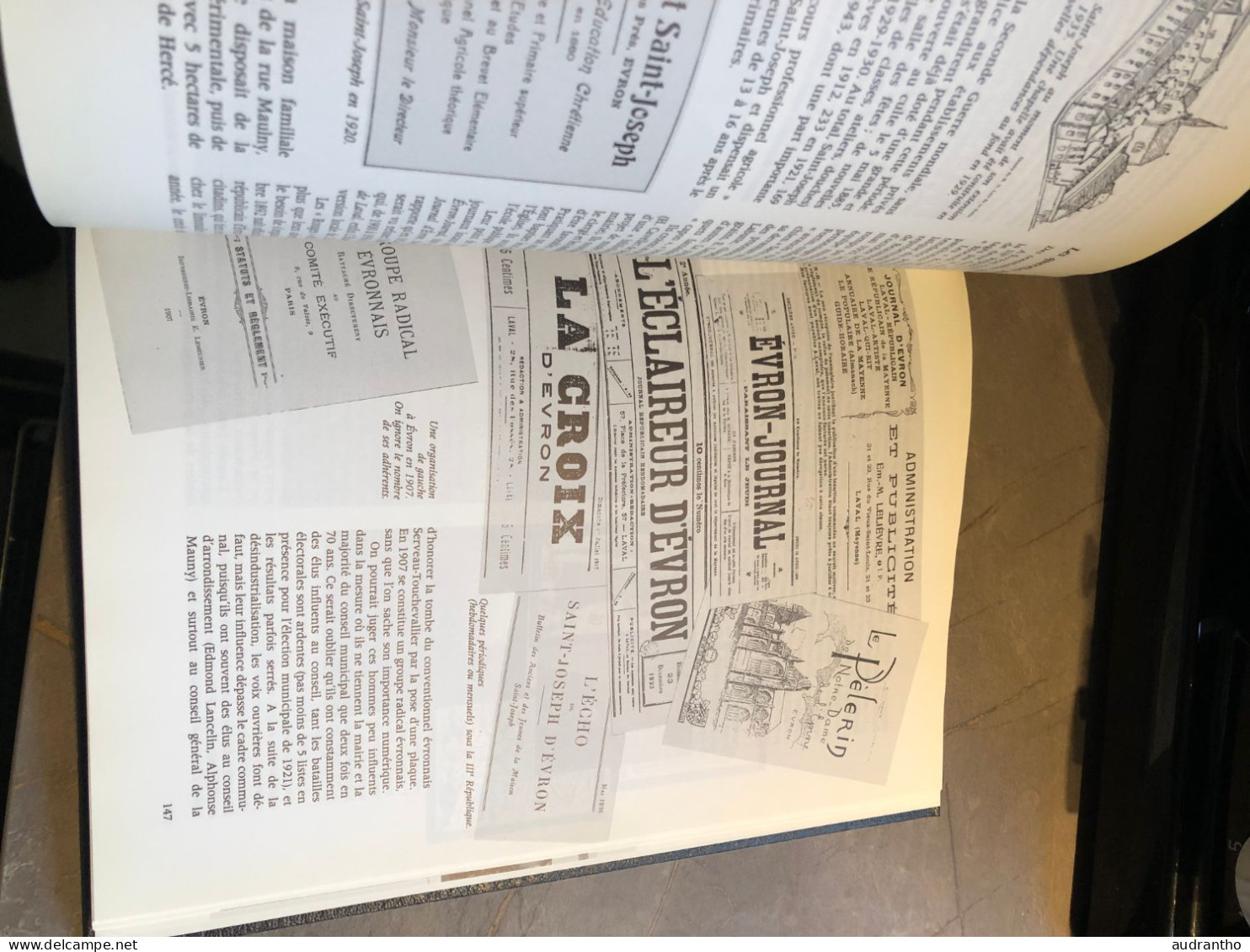 EVRON d'hier et d'aujourd'hui Mayenne Dutertre Foucault dédicacé