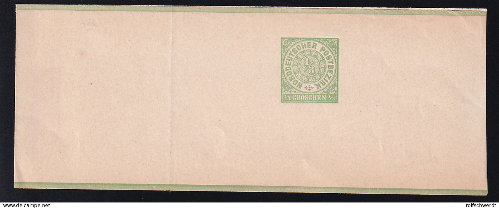 Streifband Ziffer 1/3 Gr. - Postal  Stationery
