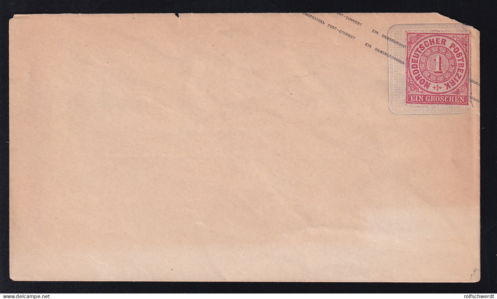 Ziffer 1 Gr. Auf Preussen U 26A, 1 Ecke Min. Fehlend - Postal  Stationery