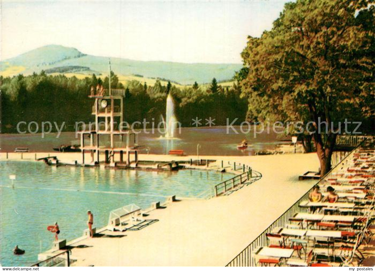 72998238 Grossschoenau Sachsen Freibad Sprungturm Gondelteich Grossschoenau Sach - Grossschoenau (Sachsen)