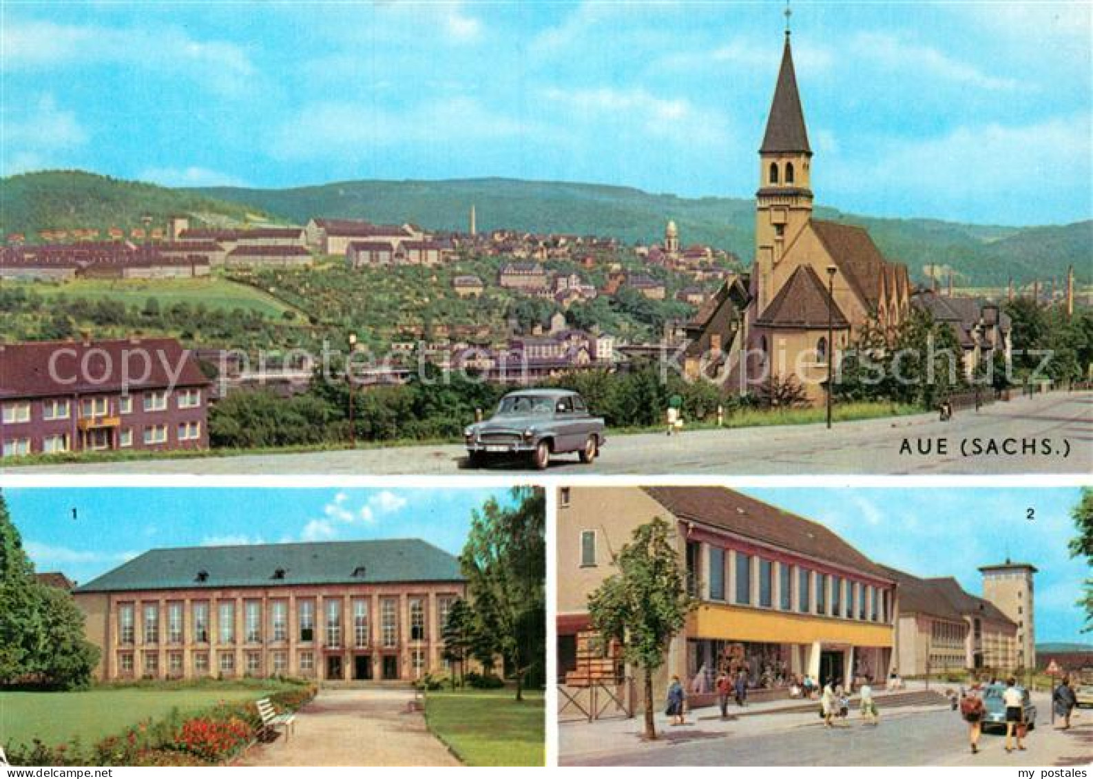 72997282 Aue Erzgebirge Kulturhaus Ernst Thaelann Kaufhaus Und Oberschule Aue Er - Aue