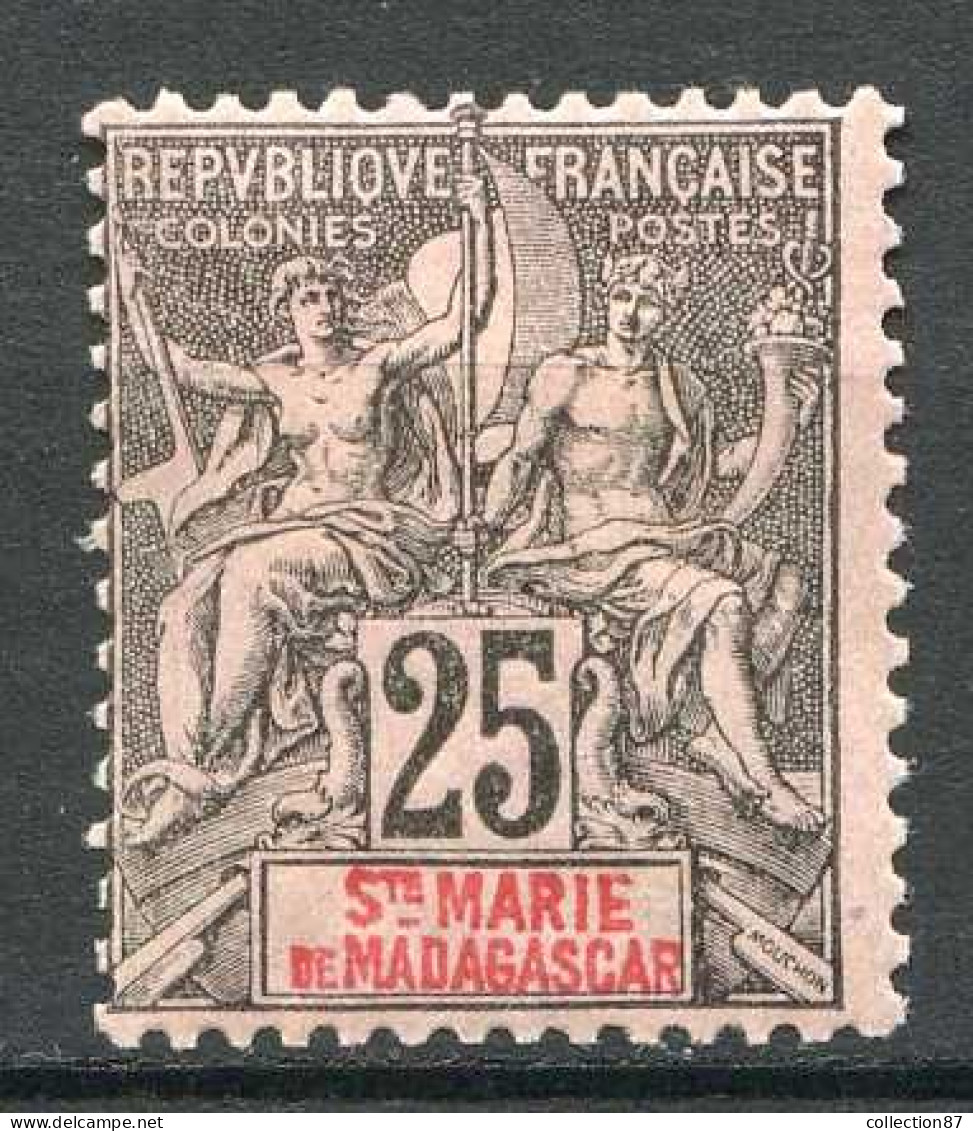 Réf 085 > SAINTE MARIE De MADAGASCAR < N° 8 * < Neuf Ch -- MH * - Ungebraucht