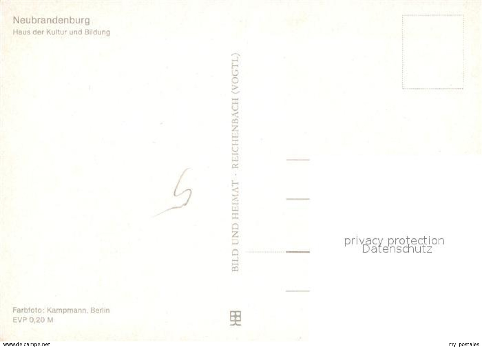 72997180 Neubrandenburg Haus Der Kultur Und Bildung Neubrandenburg - Neubrandenburg