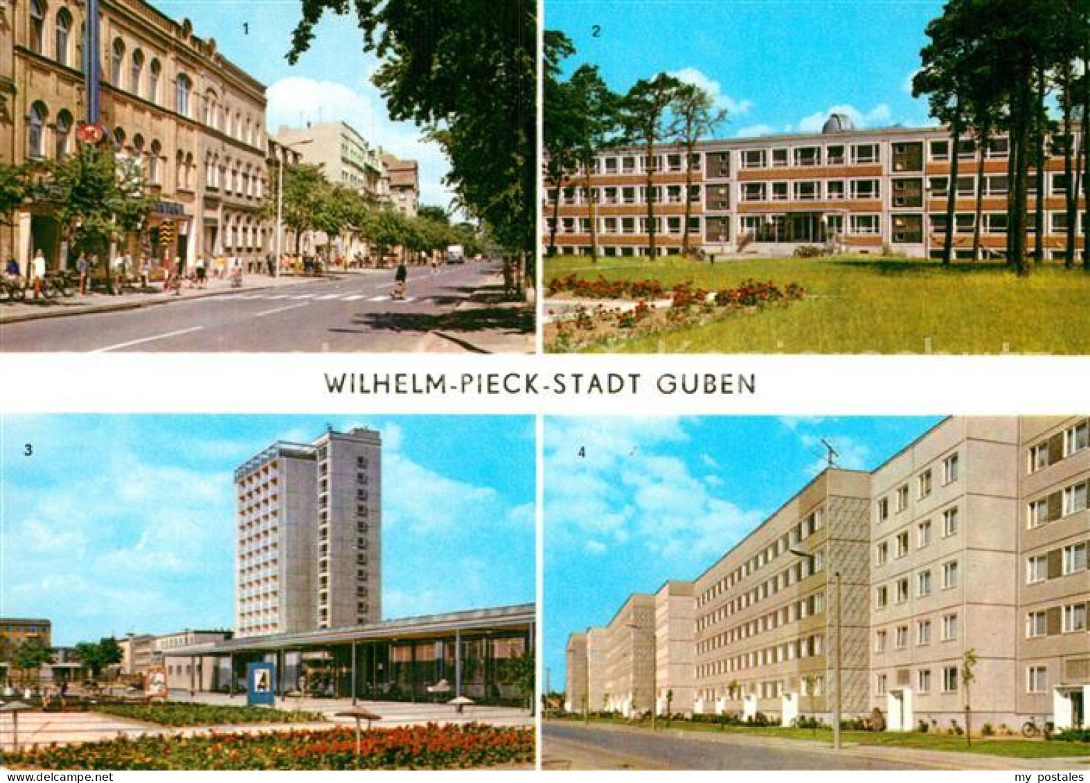 72996305 Guben Wilh Pieck Str Obersprucke Schule Hochhaus Kaltenborner Strasse G - Guben