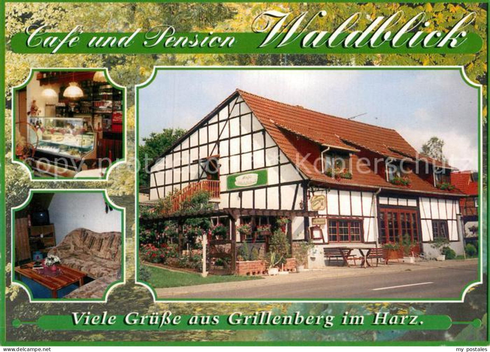 72991272 Grillenberg Cafe Pension Waldblick Vitrine Gaststube Grillenberg - Sangerhausen