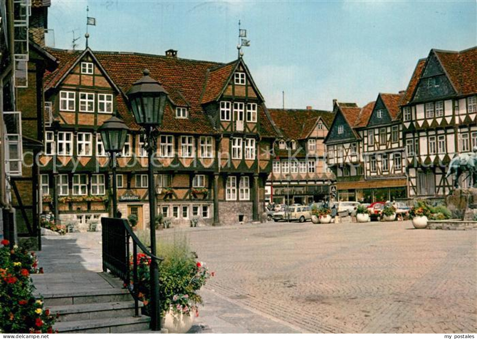 72990474 Wolfenbuettel Stadtmarkt Platz Fachwerkhaeuser Wolfenbuettel - Wolfenbuettel