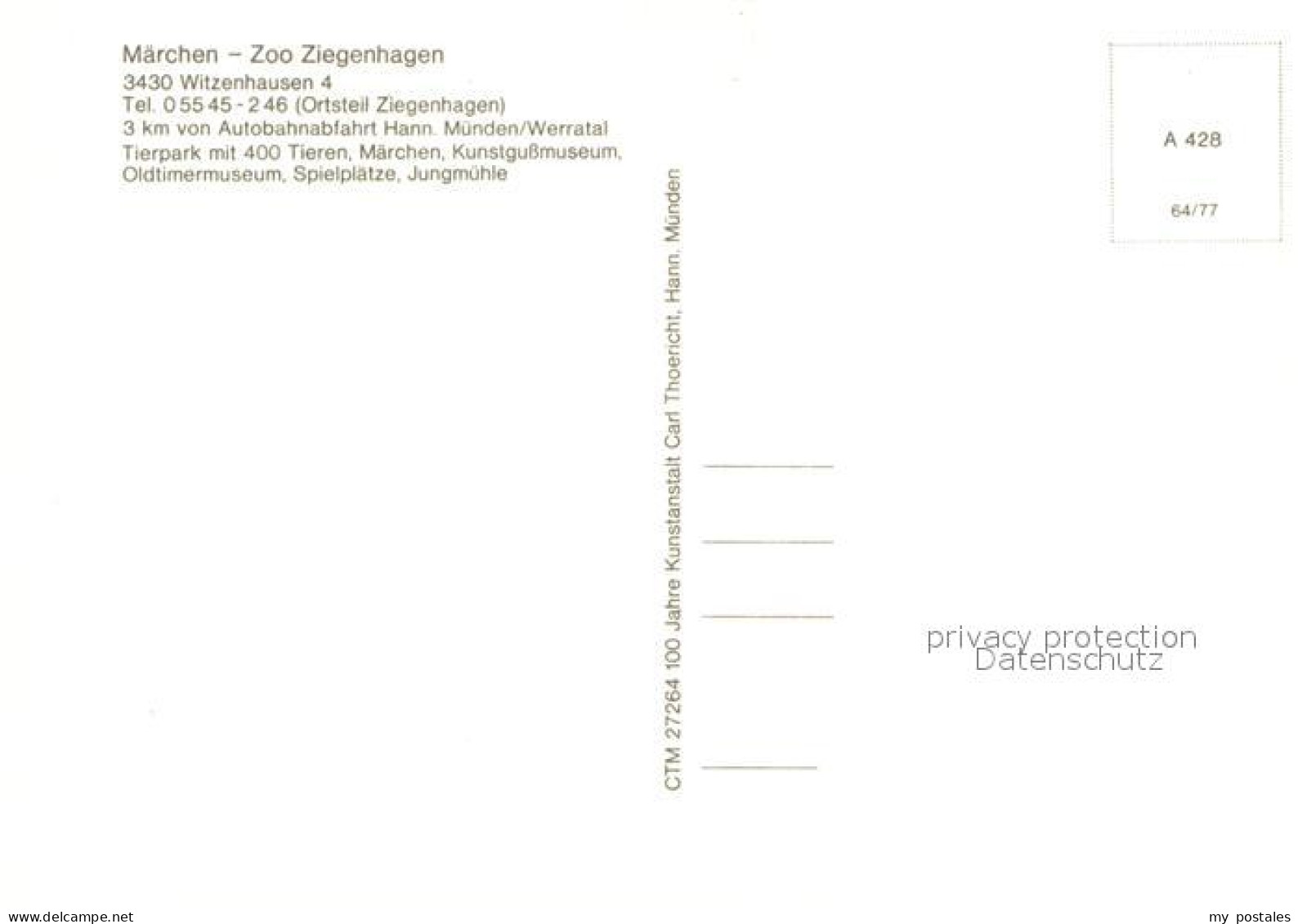 72990436 Ziegenhagen Witzenhausen Maerchenzoo Ziegenhagen Witzenhausen - Witzenhausen