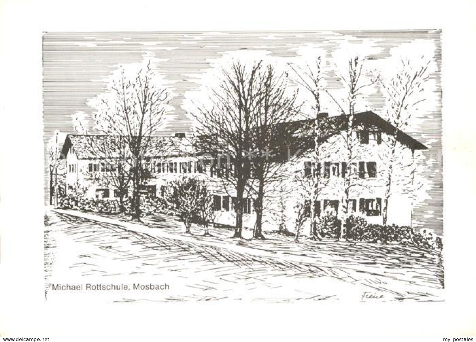 72986752 Mosbach Baden Michael Rottschule Kuenstlerkarte Mosbach Baden - Mosbach