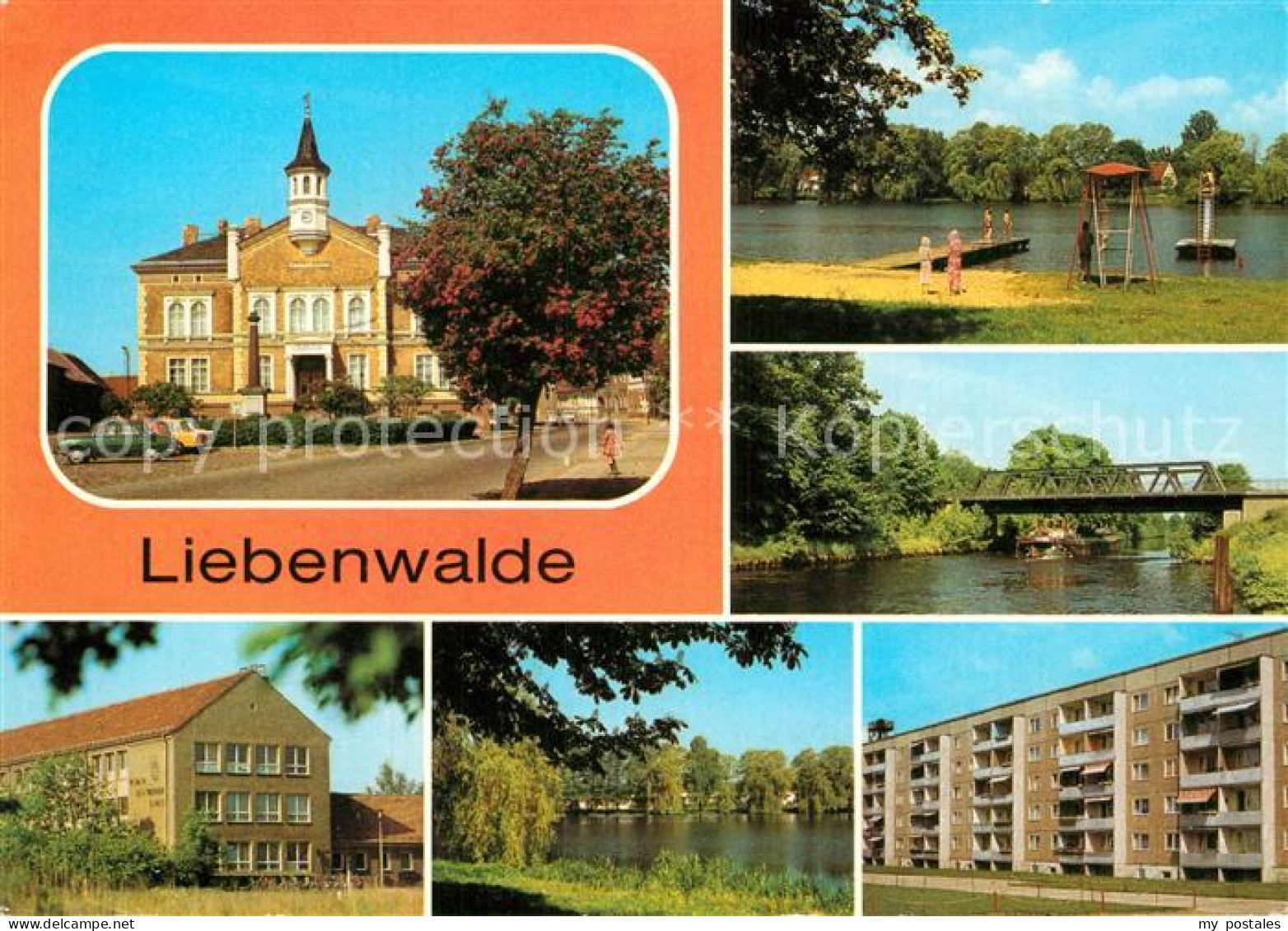 72986709 Liebenwalde Rathaus Marktplatz Freibad Am Muehlensee Vosskanal Werner-S - Liebenwalde