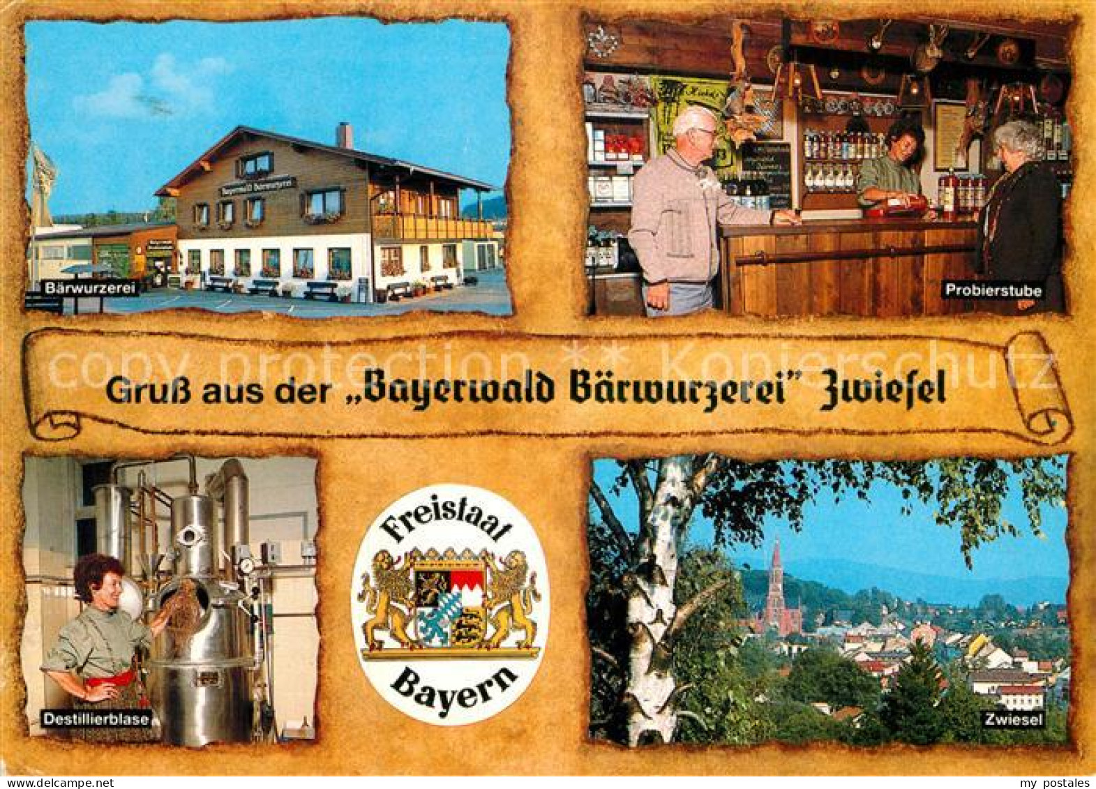72986620 Zwiesel Niederbayern Bayerwald Baerwurzerei Destillierblase Probierstub - Zwiesel