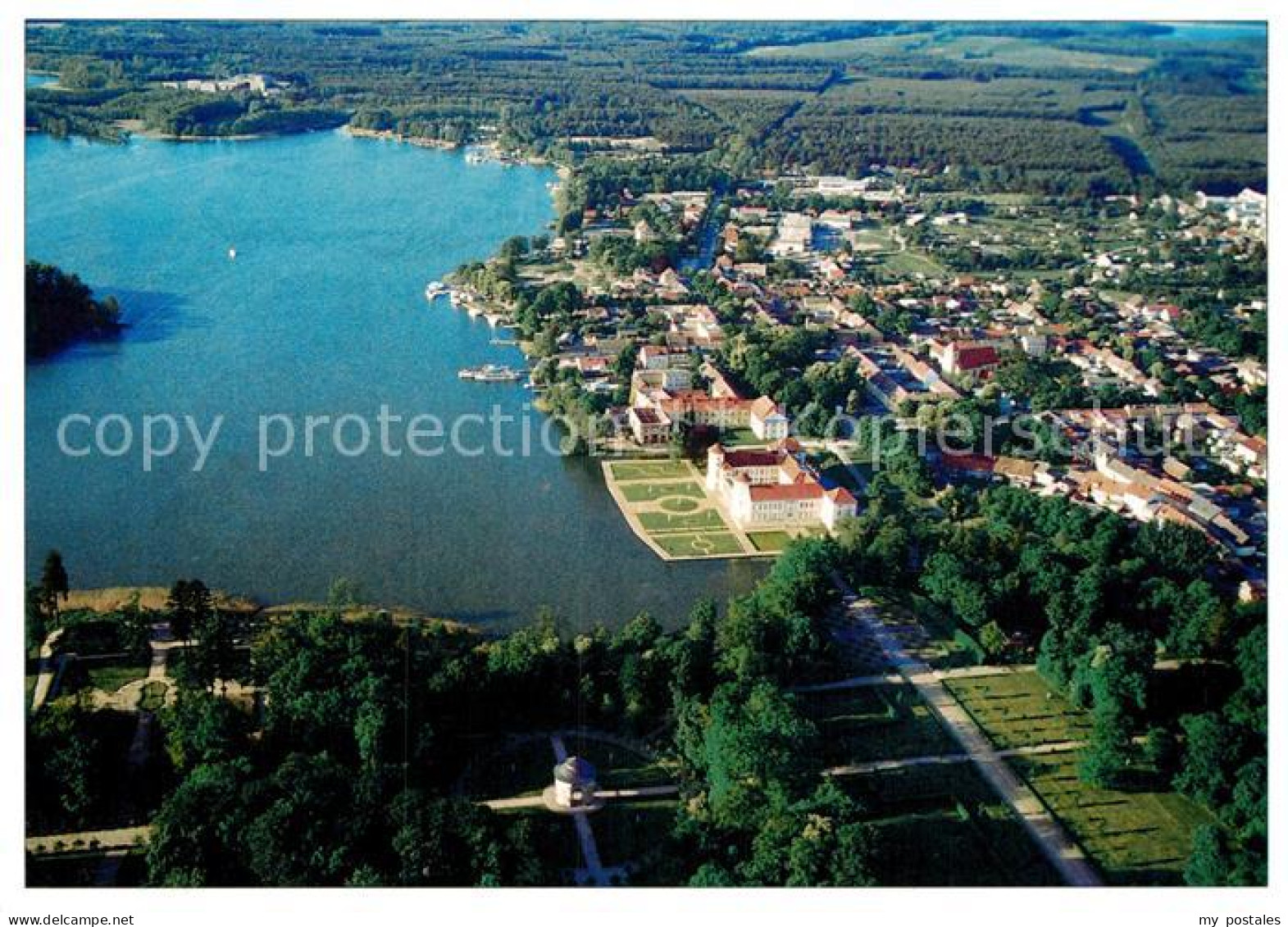 72986461 Rheinsberg Fliegeraufnahme Mit Schloss Schlosspark Grienericksee Rheins - Zechlinerhütte