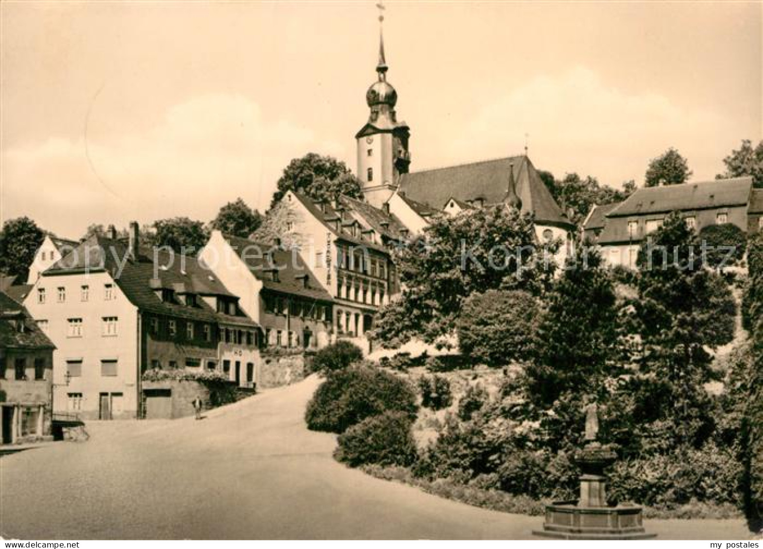 72986388 Hohenstein-Ernstthal Markt Brunnen Kirche Hohenstein-Ernstthal - Hohenstein-Ernstthal