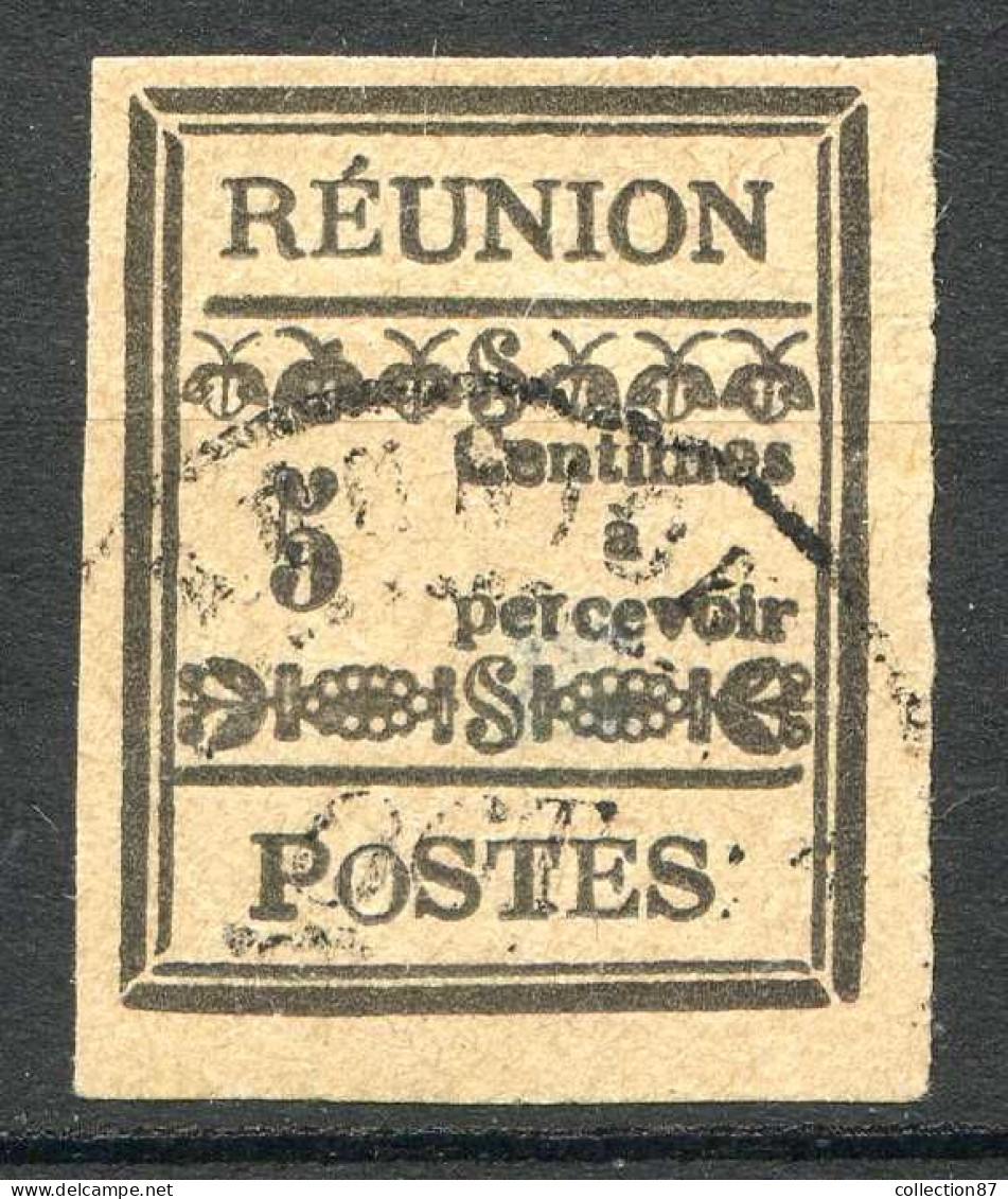 Réf 085 > REUNION < Taxe N° 1b Signé Calves Double Impression < Ø Oblitéré < Ø Used - Timbres-taxe