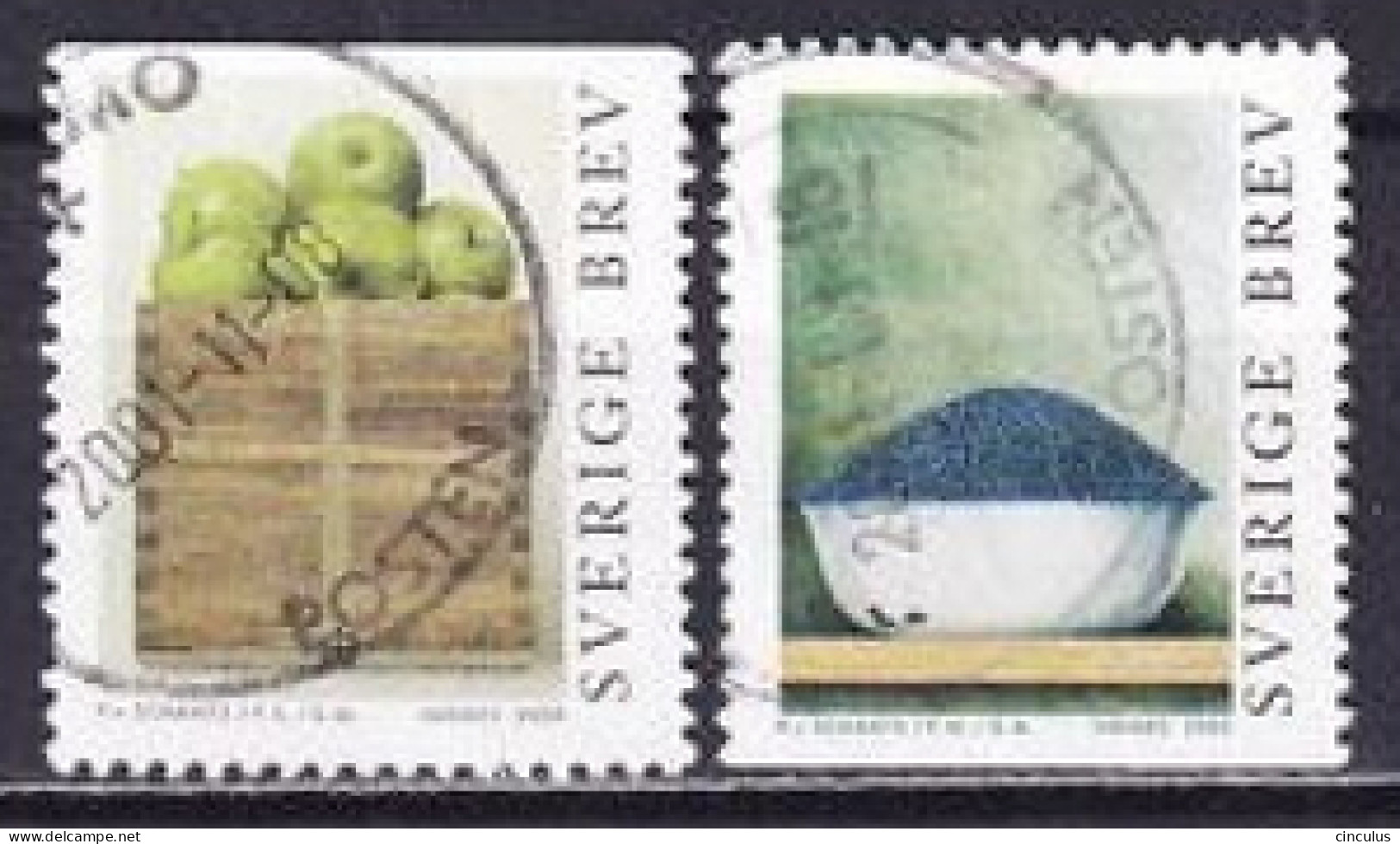 2000. Sweden. Modern Paintings By Philip Von Schantz. Used. Mi. Nr. 2179-80 - Used Stamps