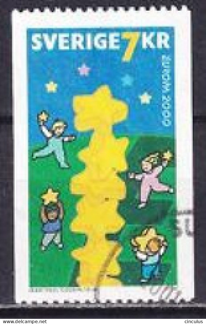 2000. Sweden.     Europa (C.E.P.T.) 2000 - Tower Of Stars. Used. Mi. Nr. 2181 - Gebraucht