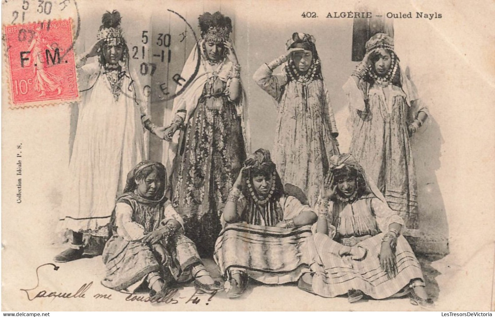 ALGERIE - Ouled Nayls - Groupe De Femmes Avec Des Habits Ornés De Bijoux - Carte Postale Ancienne - Vrouwen