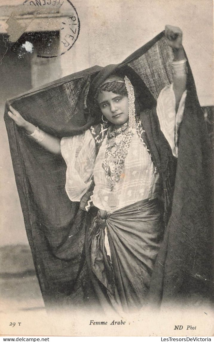 ALGERIE - Femme - Femme Arabe - Châle - Bijoux De Tête - Carte Postale Ancienne - Women