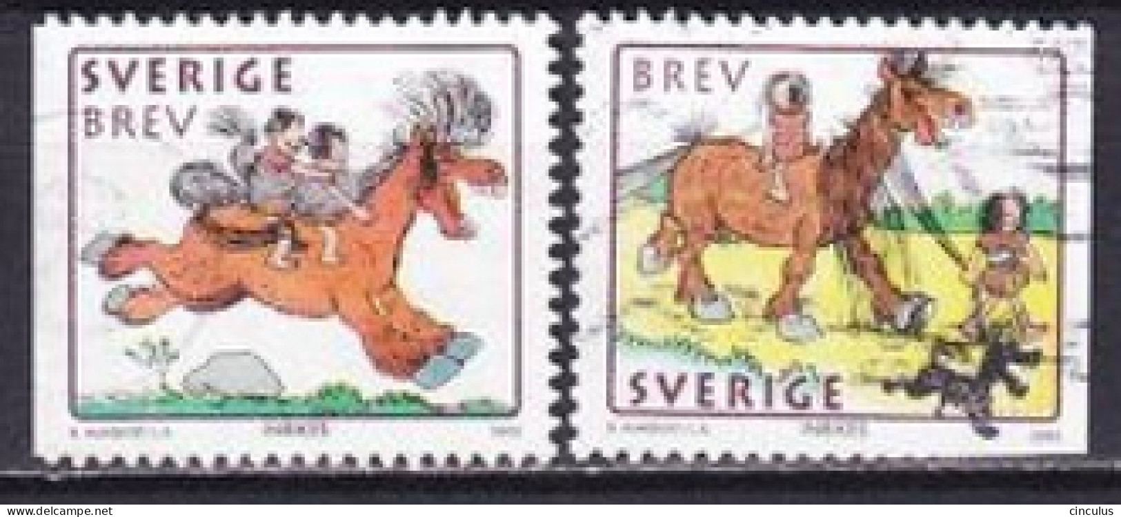 2002. Sweden. Year Of The Horse. Used. Mi. Nr. 2266-67 - Gebraucht