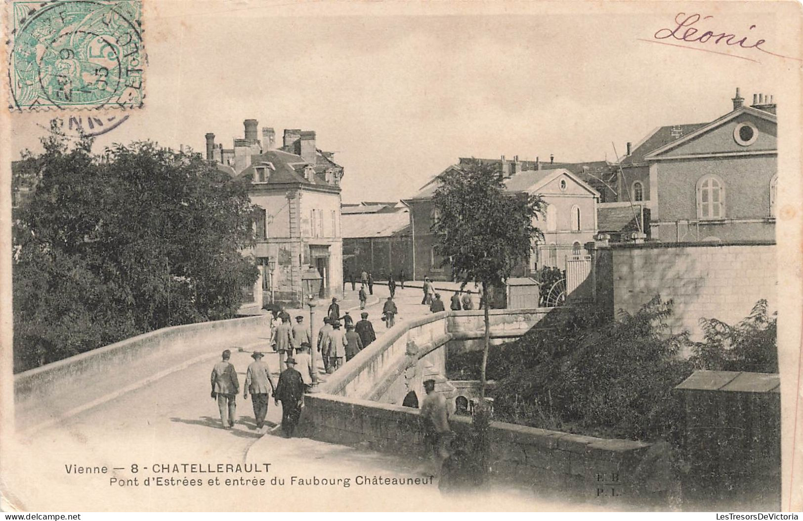 FRANCE - Vienne - Châtellerault - Pont D'Estrées Et Entrée Du Faubourg Châteauneuf - Animé - Carte Postale Ancienne - Chatellerault