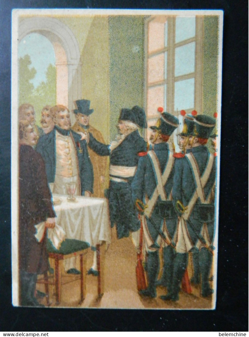 CHROMO ARRESTATION DU CAPITAINE VALEE      (   JUILLET 1822 )     ( 12,2   X  8,5 Cms) - Artis Historia