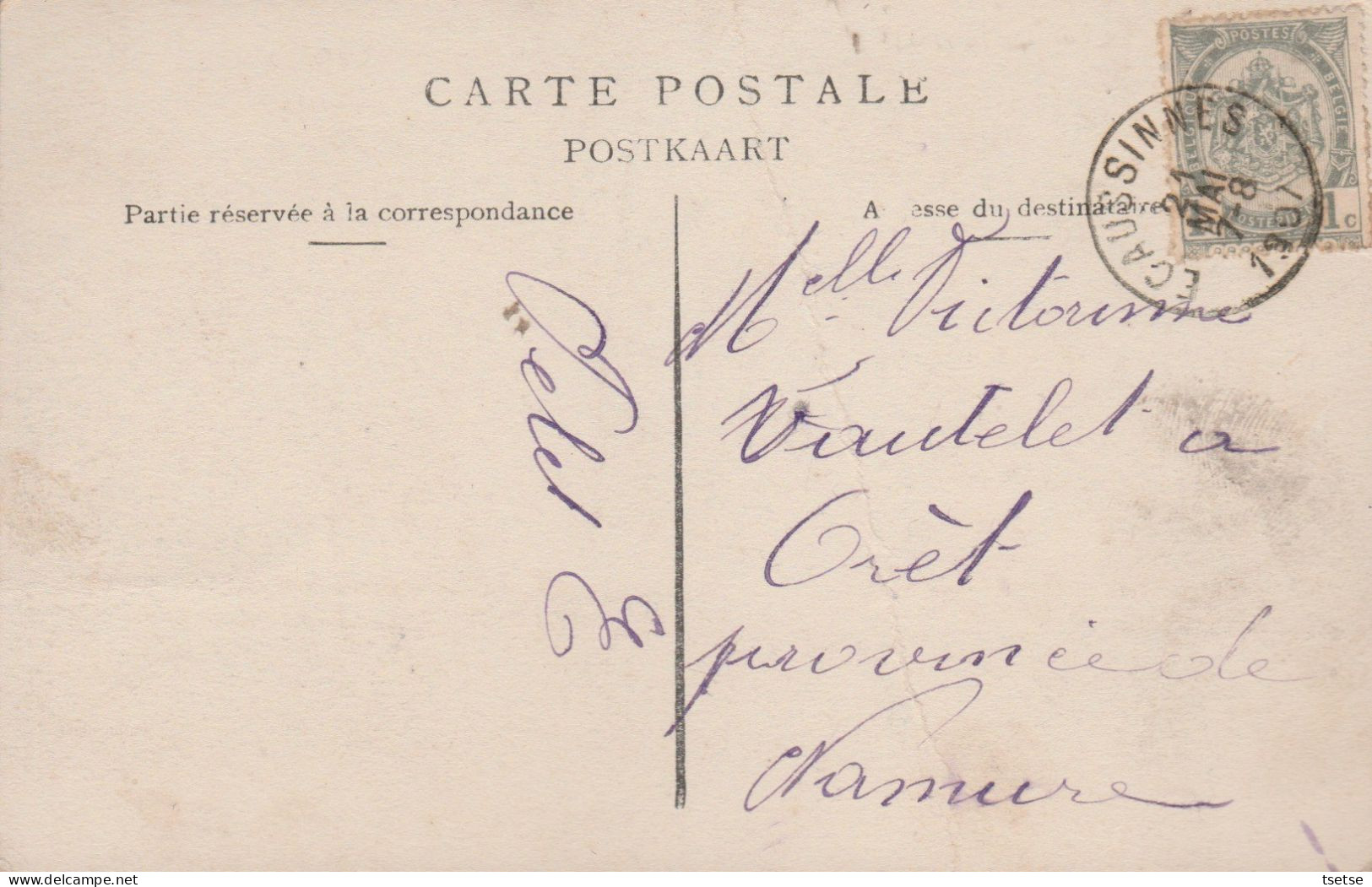 Ecaussinnes - Le Château De La Follie -1907 ( Voir Verso ) - Ecaussinnes