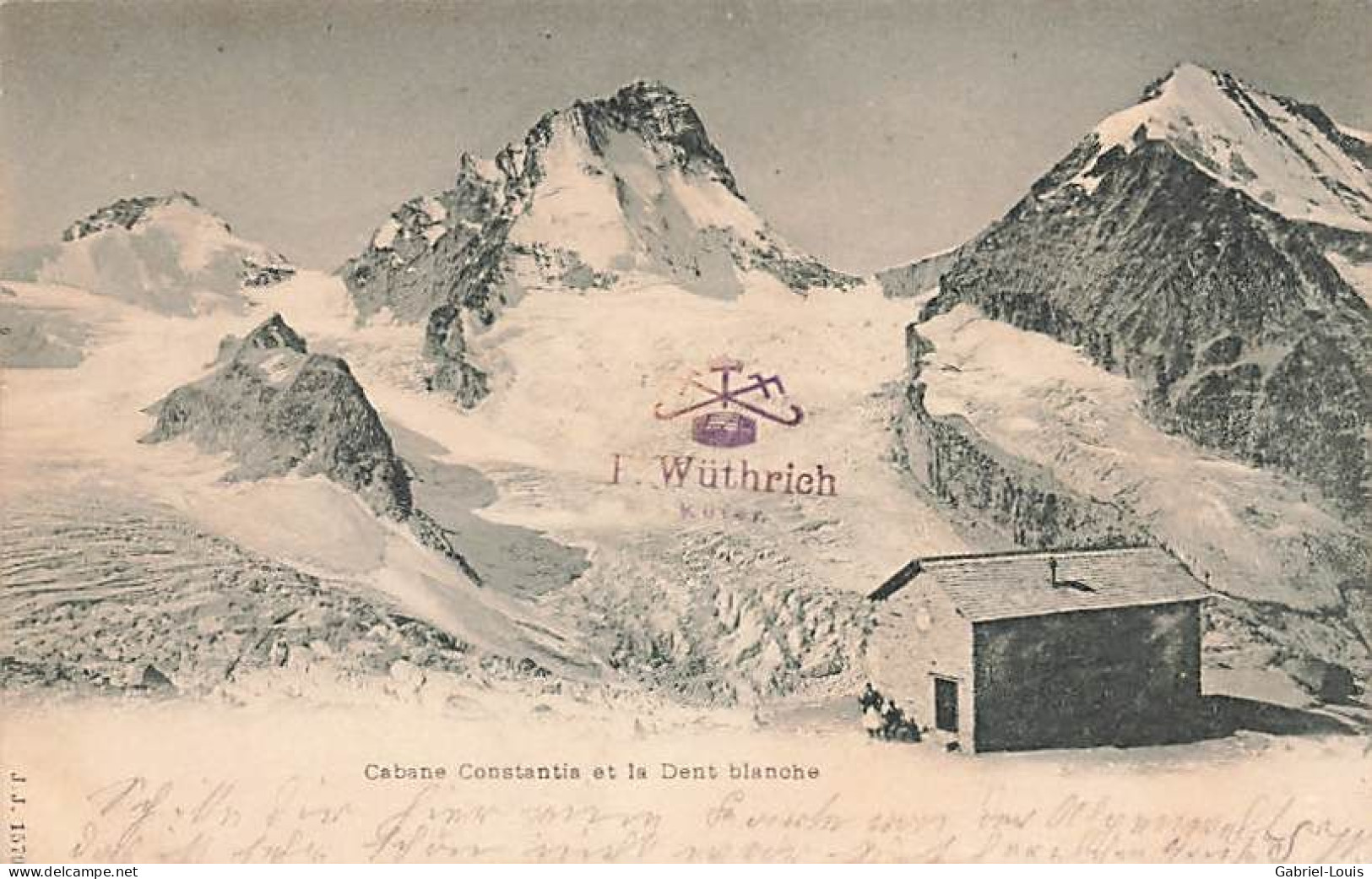 Cabane Constantia Et La Dent Blanche Zinal 1901 - Hérémence