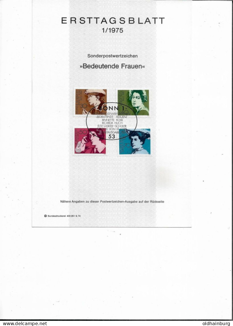 2004f: BRD- ETB 1975, Serie Bedeutende Frauen - Famous Ladies