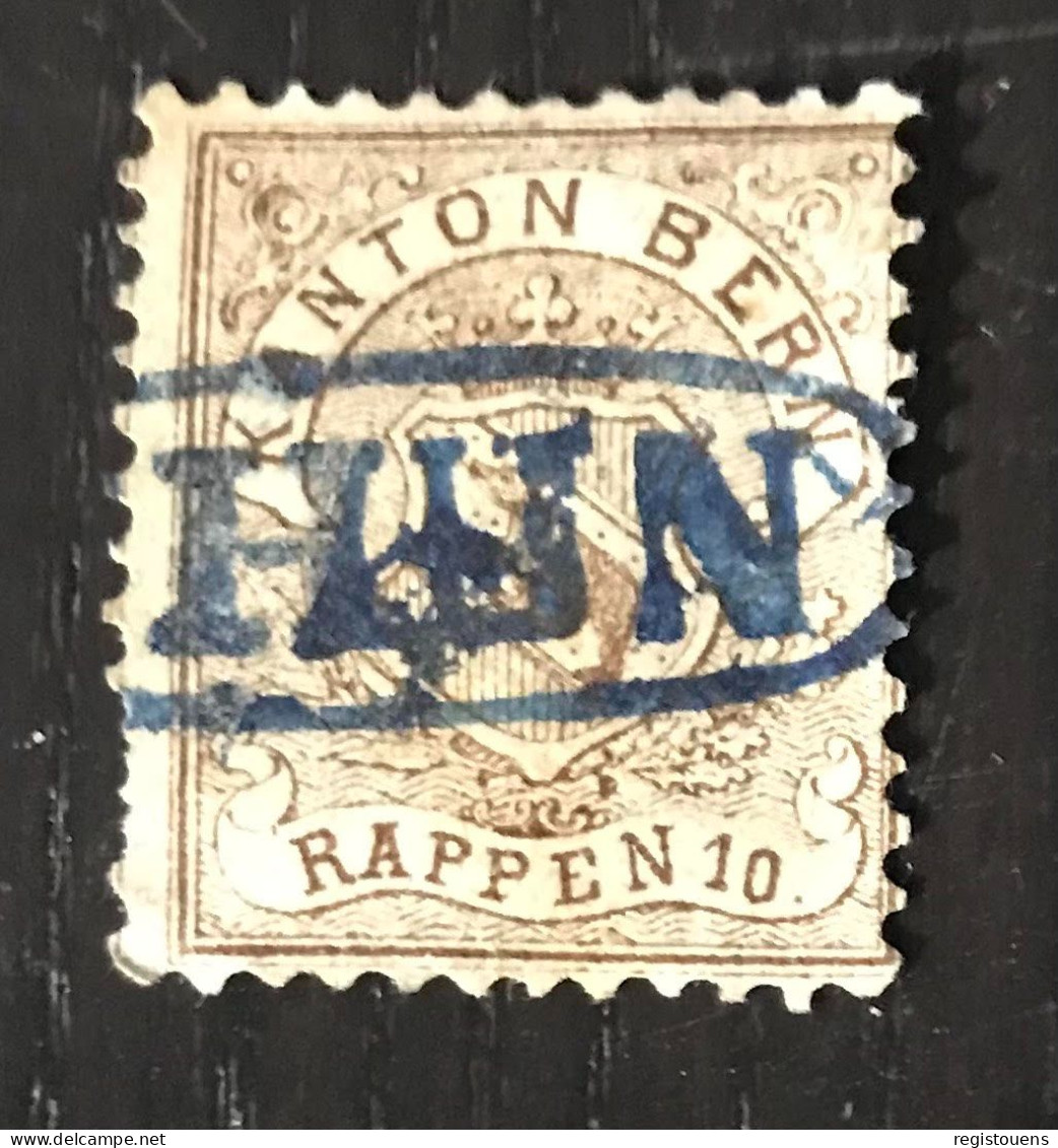 Timbre Fiscal Oblitéré Suisse Canton Bern - Revenue Stamps