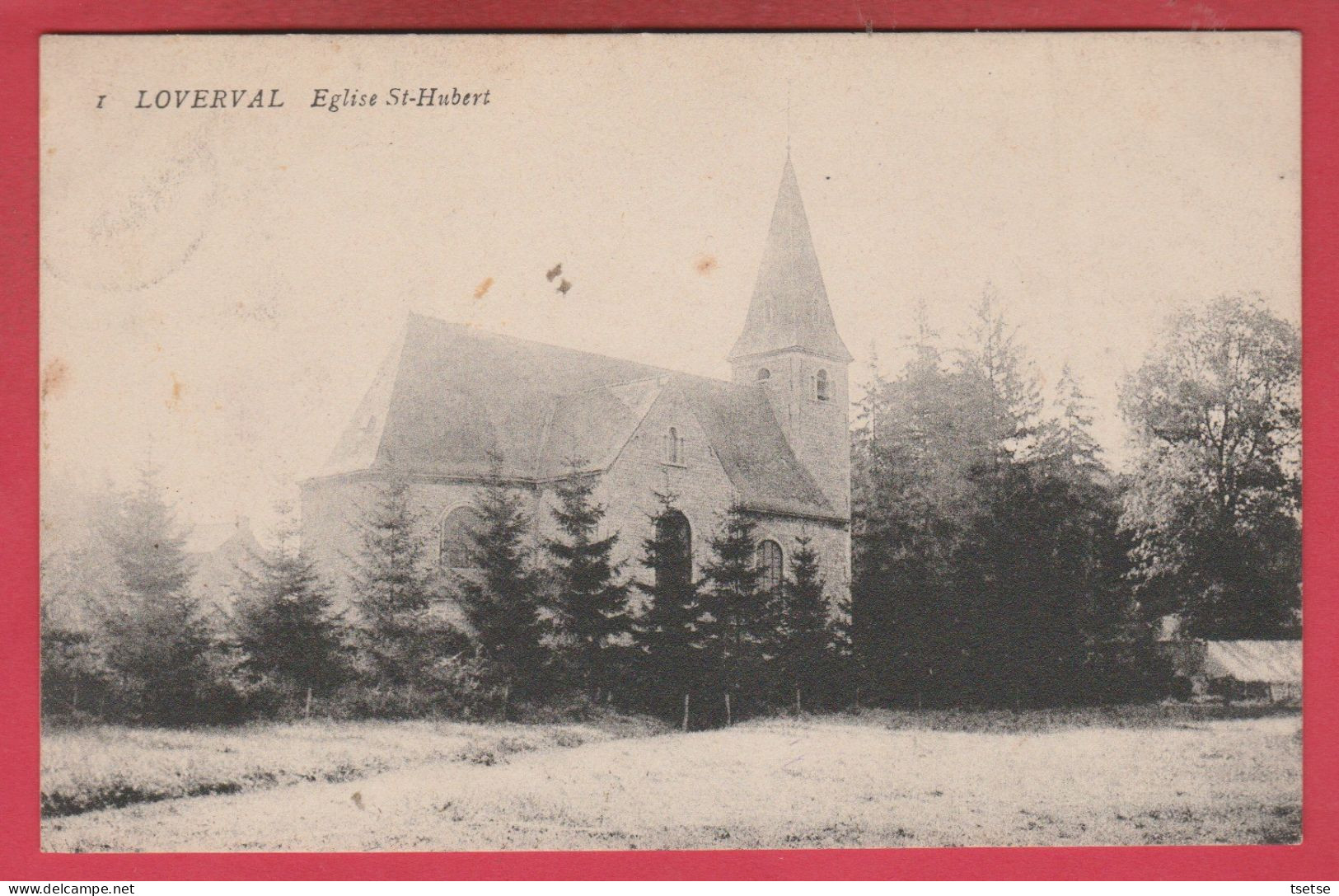 Loverval - Eglise St-Hubert - 1909 ( Voir Verso ) - Gerpinnes