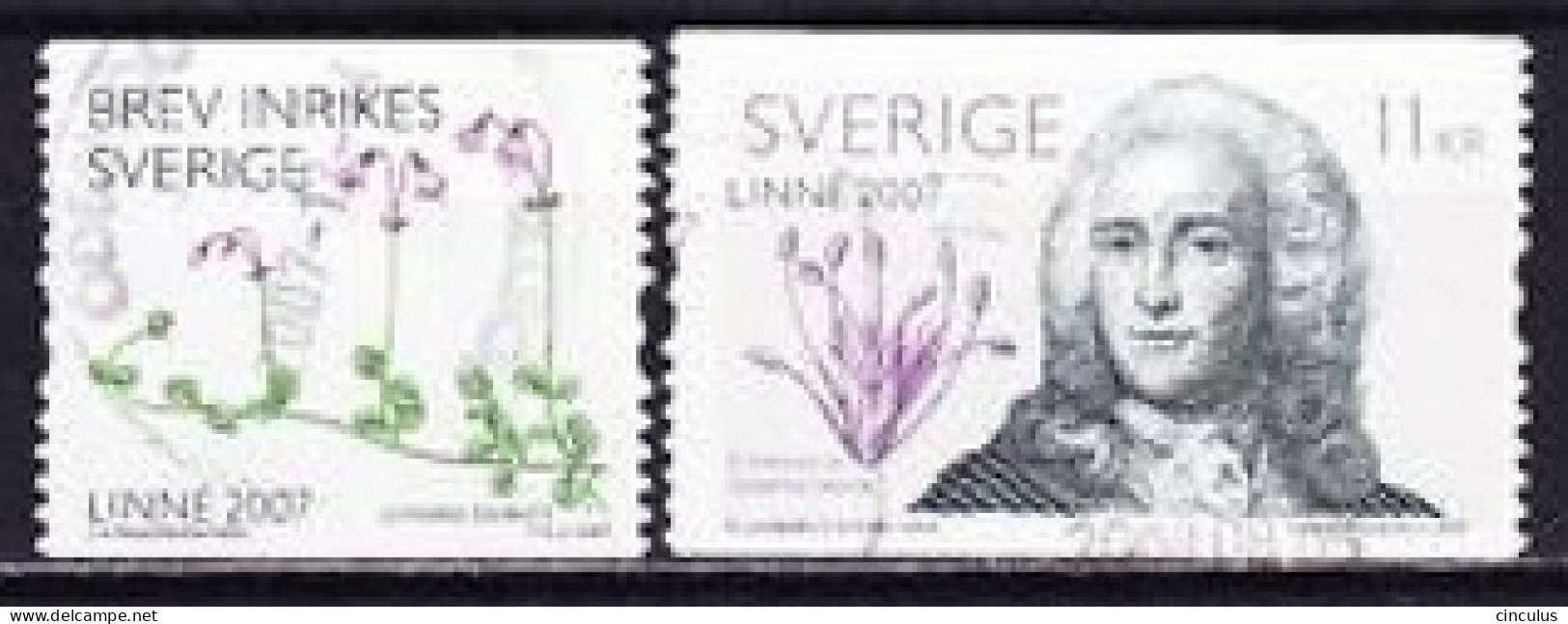 2007. Sweden. Carl Linnaeus (Linné) (1707-2007). Used. Mi. Nr. 2571-72 - Oblitérés