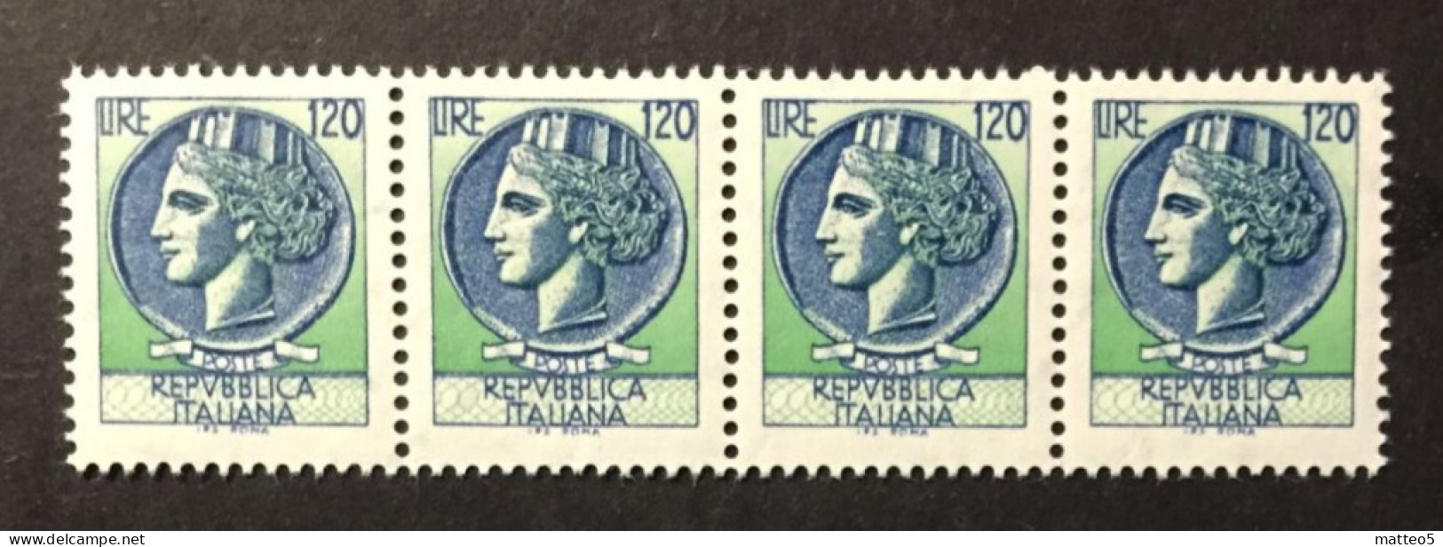 1977 - Italia - Siracusana  Lire 120 - Quattro Bolli Nuovi - 1971-80:  Nuovi