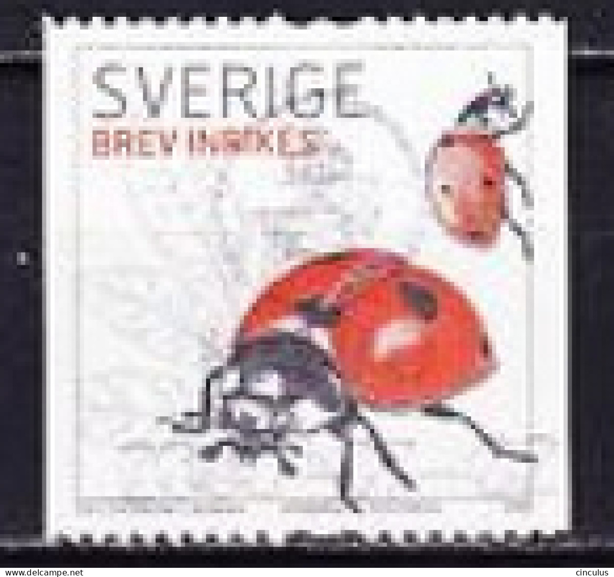 2008. Sweden. Seven-spot Ladybird (Coccinella Septempunctata). Used. Mi. Nr. 2626 - Used Stamps