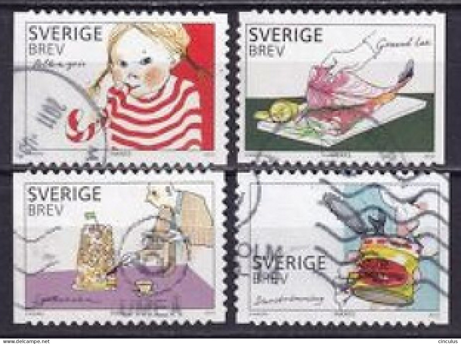 2010. Sweden. Delicious Swedish Delicacies. Used. Mi. Nr. 2775-78 - Used Stamps