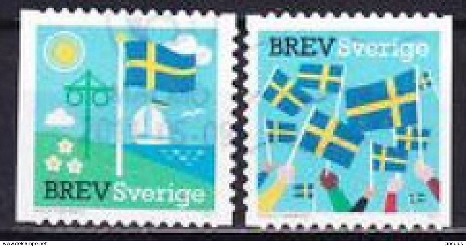 2011. Sweden. National Symbols. Used. Mi. Nr. 2793-94 - Gebruikt