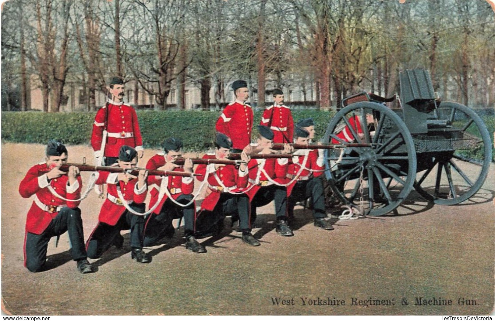 ROYAUME UNI - Angleterre - West Yorkshire Regiment & Machine Gun - Carte Postale - Autres & Non Classés