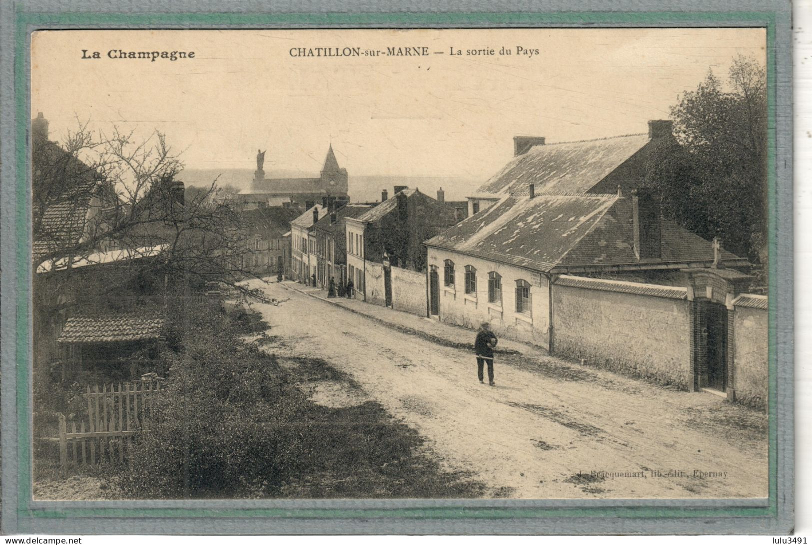 CPA - CHATILLON-sur-MARNE (51) - Aspect De La Sortie Du Pays En 1913 - Châtillon-sur-Marne