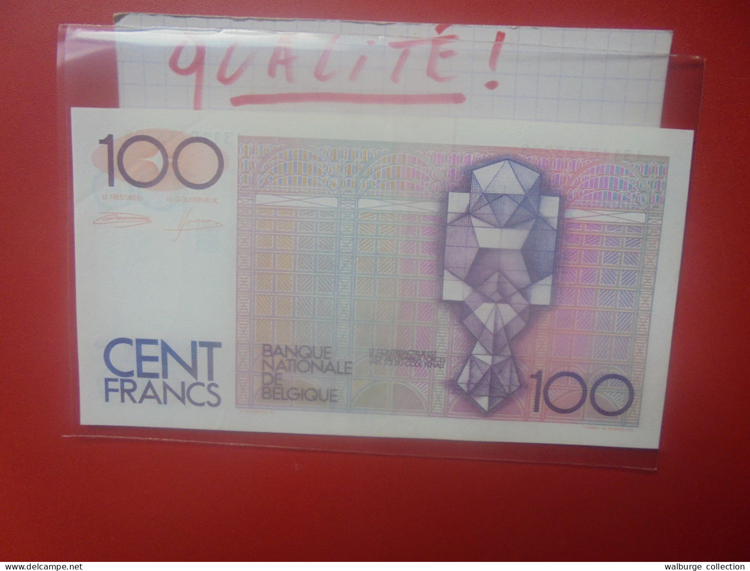 BELGIQUE 100 Francs 1982-94 Circuler Belle Qualité  (B.33) - 100 Franchi