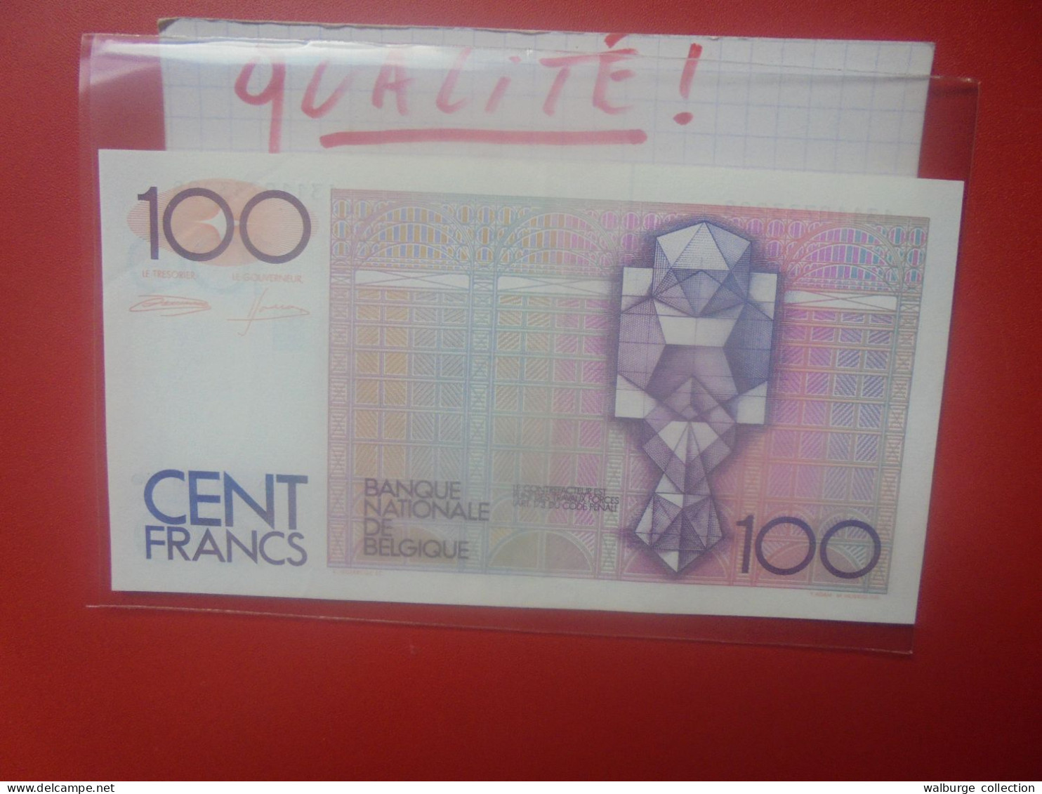 BELGIQUE 100 Francs 1982-94 Circuler Belle Qualité  (B.33) - 100 Frank