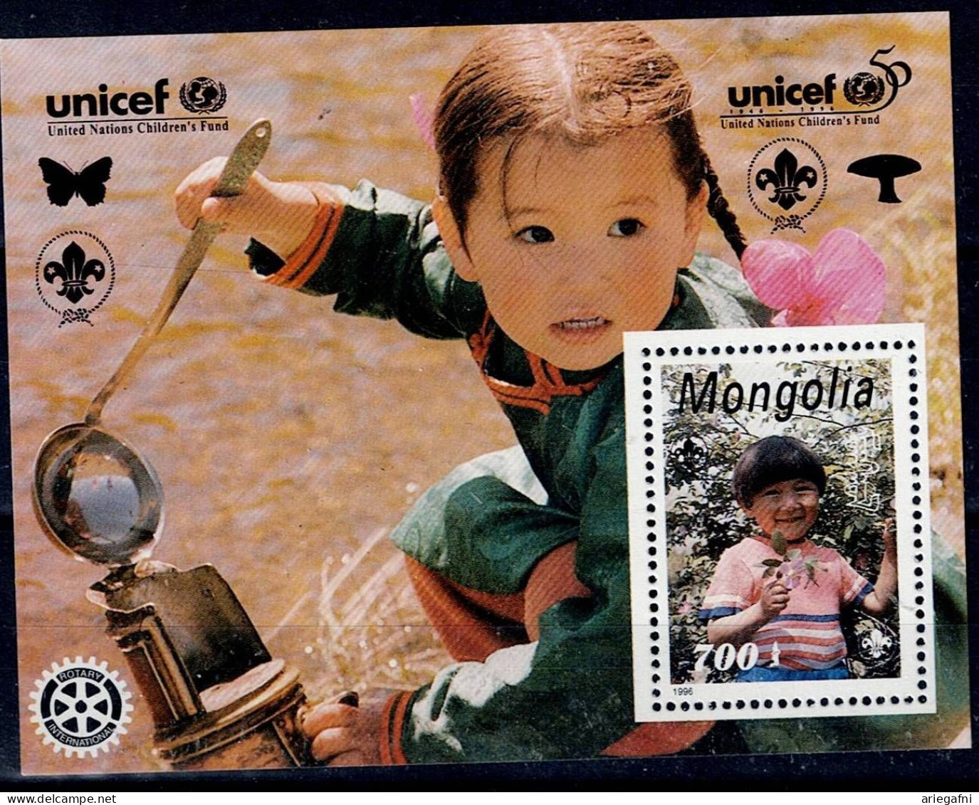 MONGOLIA  1996 UNICEF MI No BLOCK 263 MNH VF!! - UNICEF