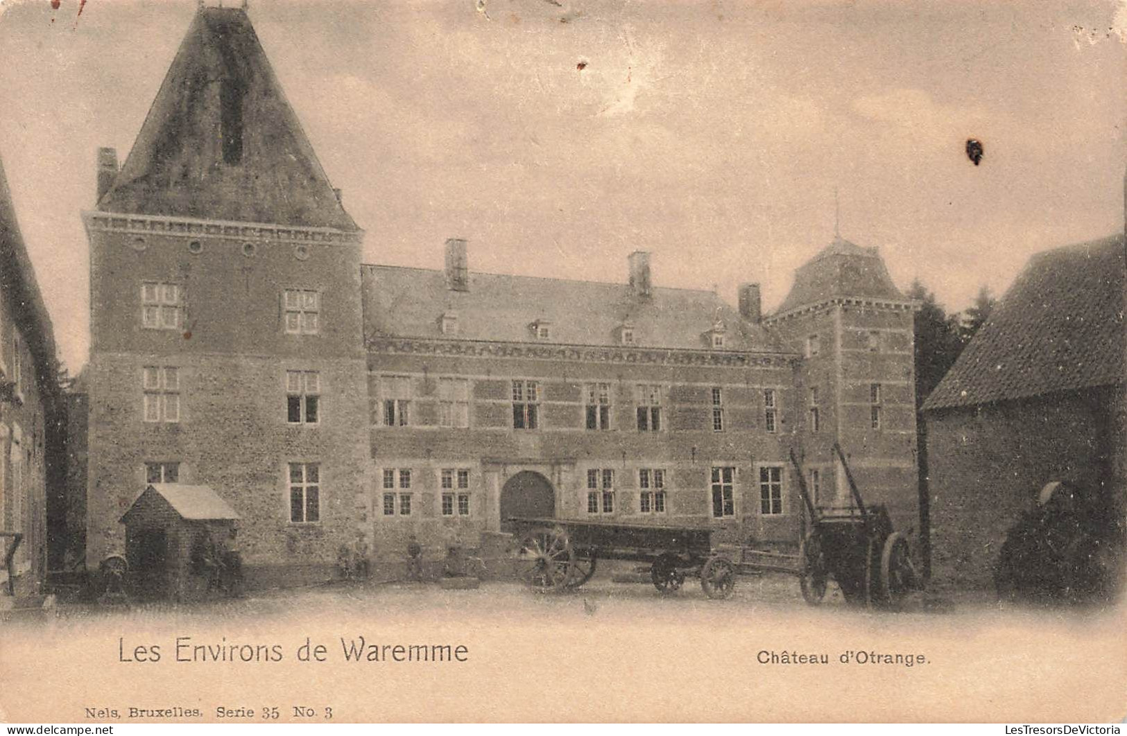 BELGIQUE - Environs De Waremme - Château D'Otrange - Charrues - Dos Non Divisé - Carte Postale Ancienne - Waremme