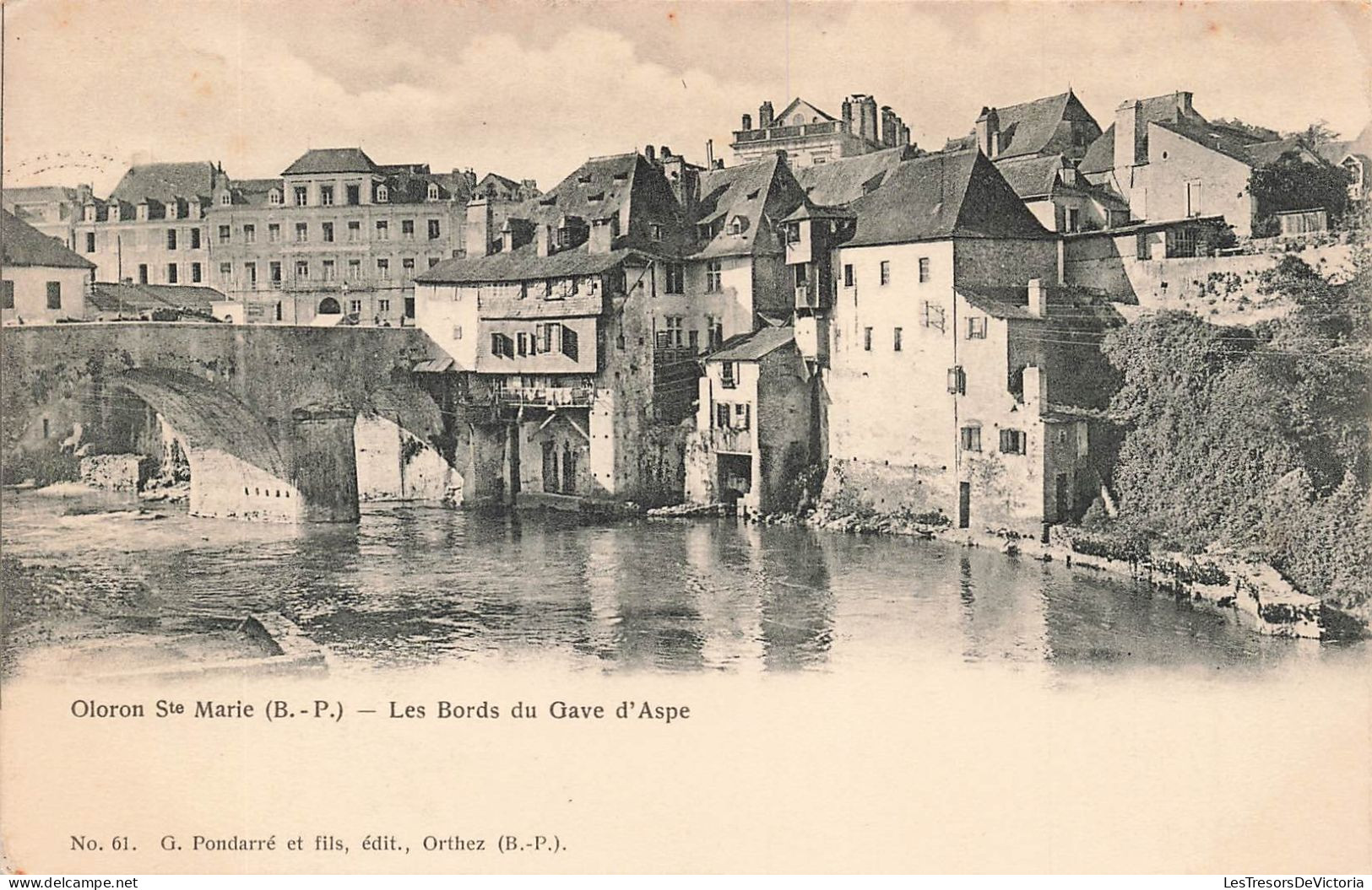 FRANCE - Oloron Ste Marie (B P) - Les Bords Du Gave D'Aspe - Vue Sur Les Bords Du Gave D'Aspe - Carte Postale Ancienne - Oloron Sainte Marie