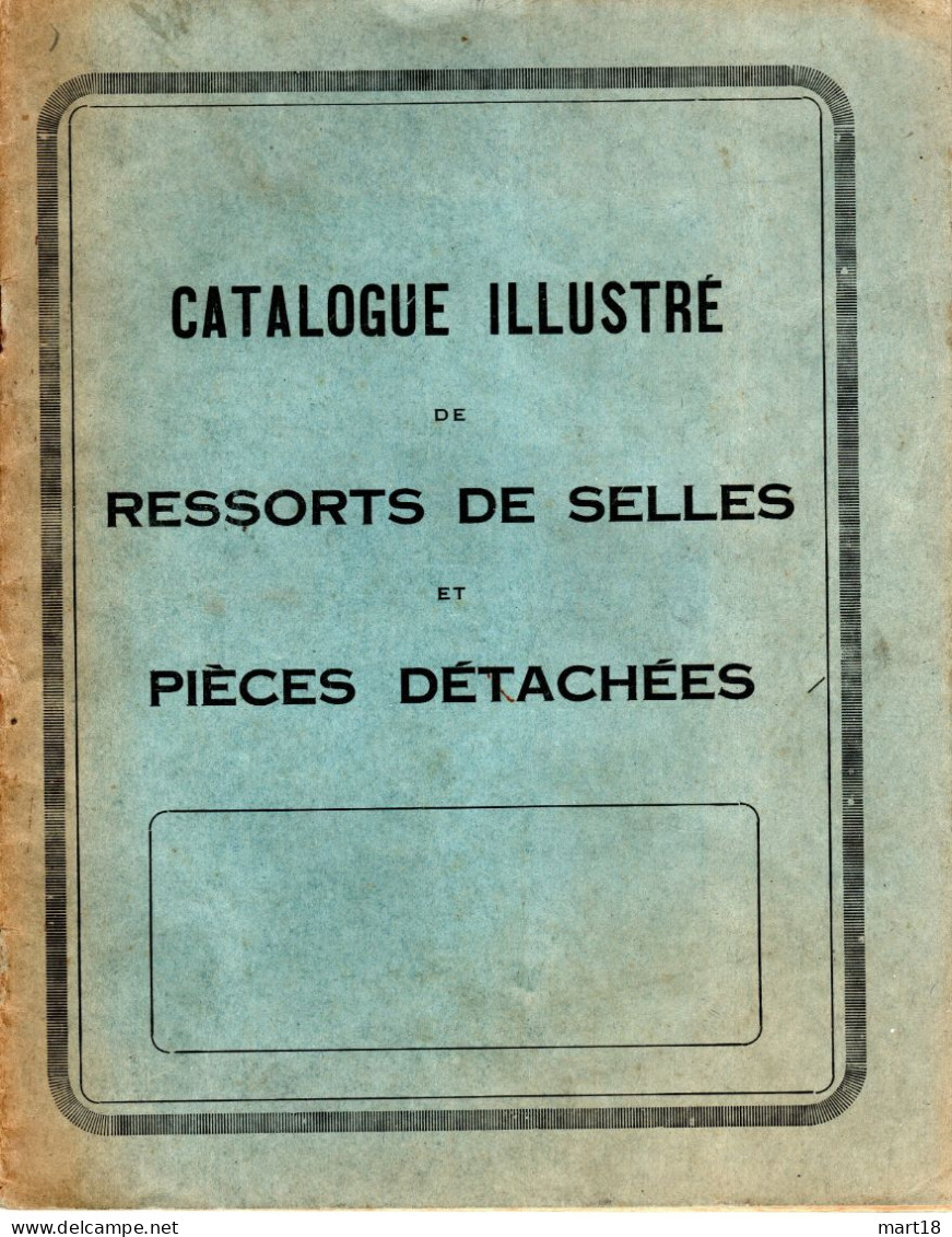 Catalogue - Ressorts De Selles - Vélo - Années 1890 / 1900 - Cycle - - Autres & Non Classés