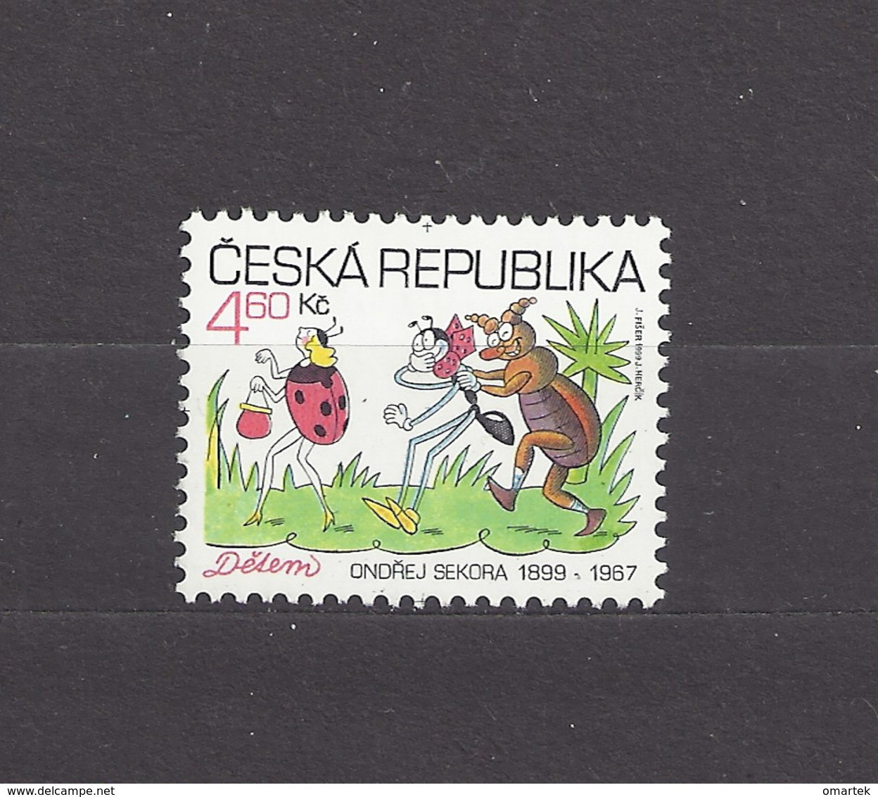 Czech Republic 1999 MNH ** Mi 220 Sc 3091 For Children. Ondrej Sekora 1899-1967. Weltkindertag.Tschechische Republik - Ungebraucht