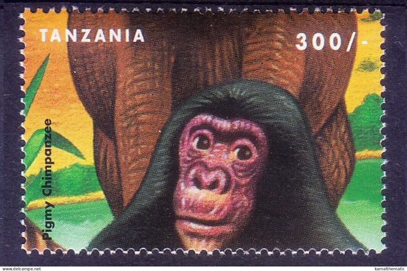 Pigmy Chimpanzee, Wild Animals, Tanzania 1999 MNH - Chimpanzés