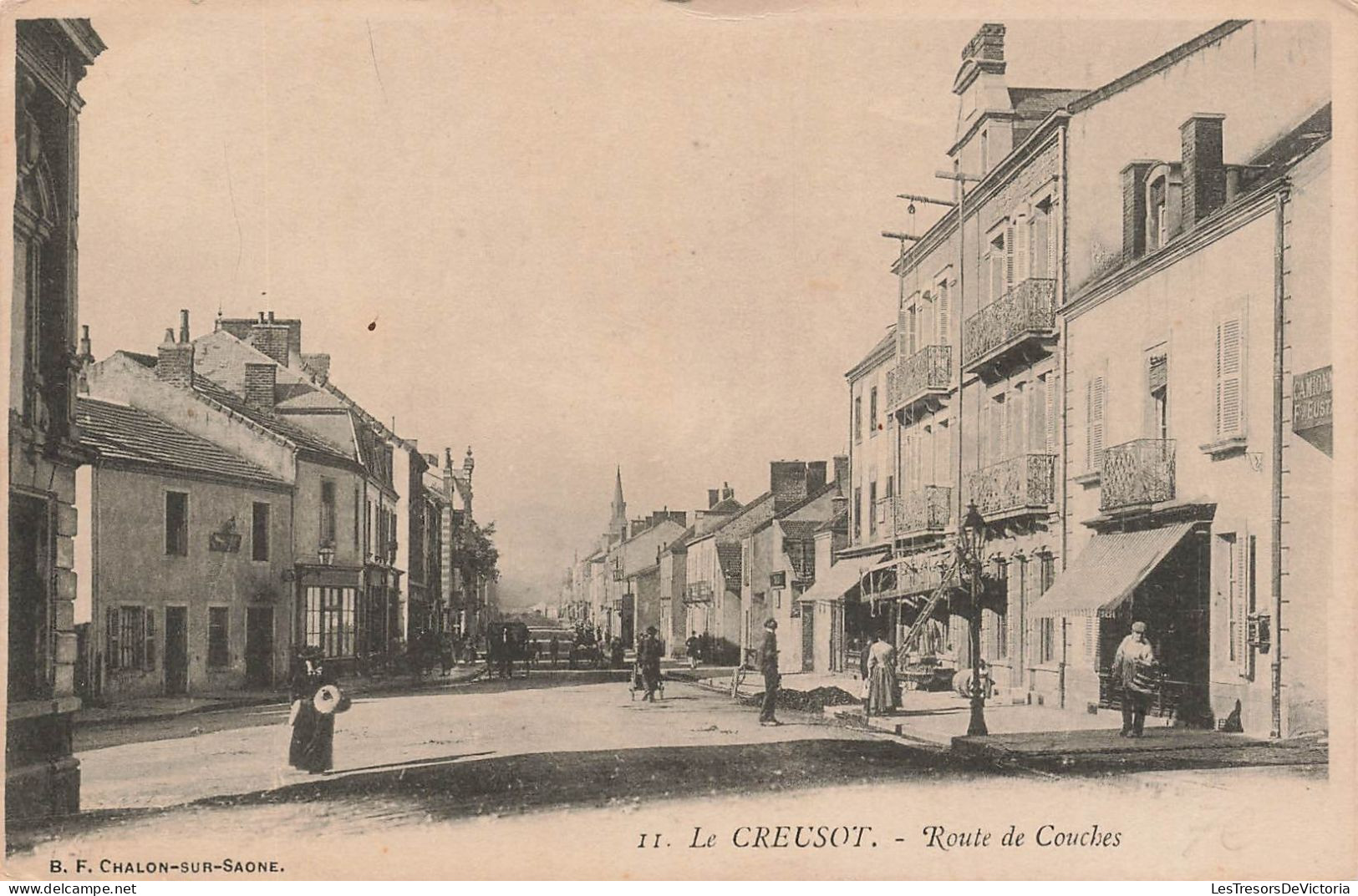 FRANCE - Le Creusot - Vue Générale De La Route - Route De Couches - Carte Postale Ancienne - Le Creusot