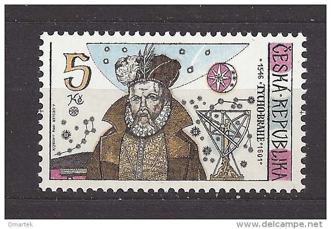 Czech Republic 1996 MNH ** Mi 126 Sc 2996 Tycho Brahe. Tschechische Republik - Ongebruikt