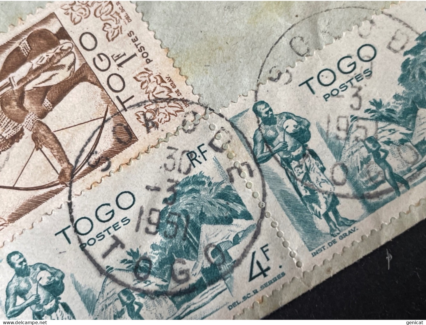 Togo Lettre De Sokodé 1951 Pour Elbeuf - Cartas & Documentos