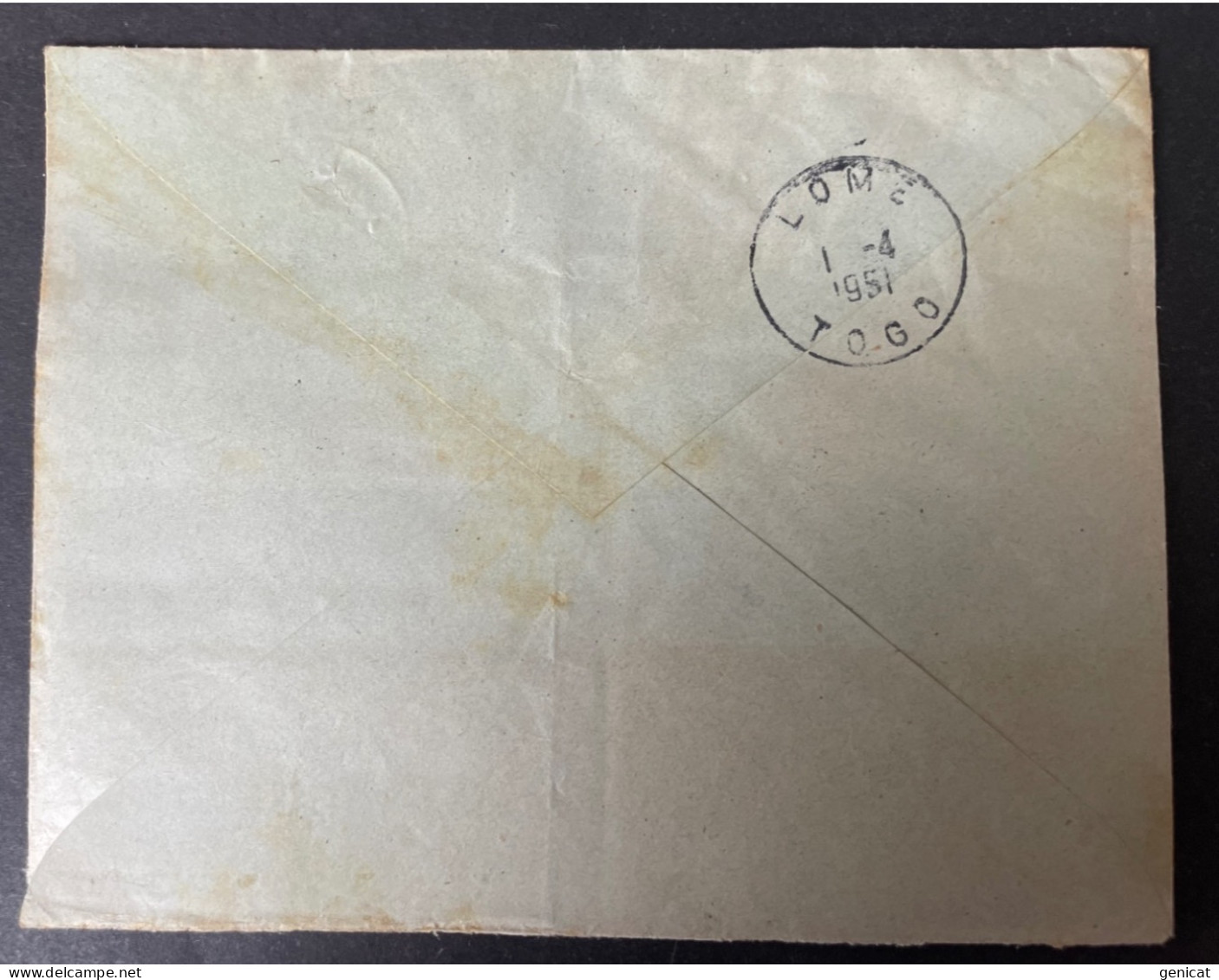 Togo Lettre De Sokodé 1951 Pour Elbeuf - Storia Postale